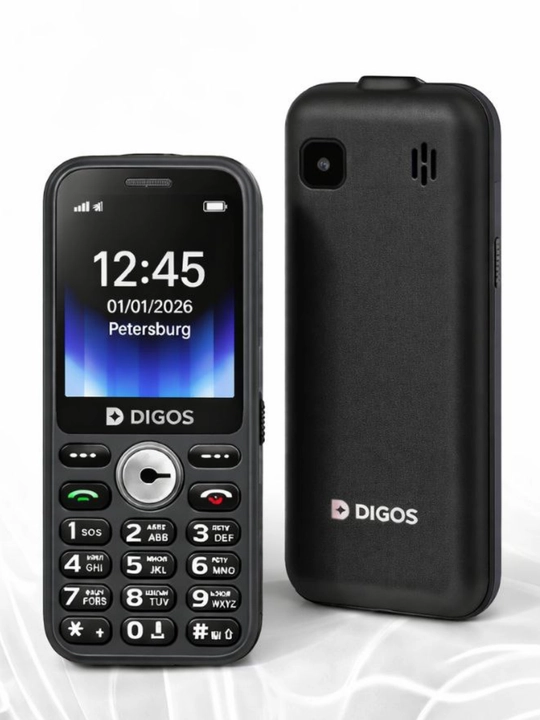 Mobil telefon DIGOS 103, 2 sim Imei o'tgan, zaryadka bor, 1850 mAs