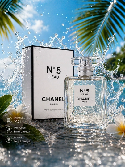 No5 L'EAU, CHANEL PARIS - парфюмированная вода, роскошные духи для женщин, 100мл