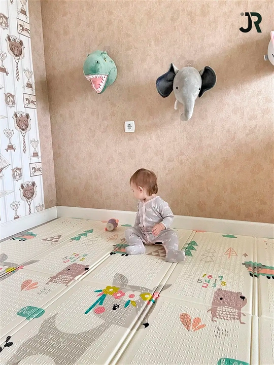 Детский коврик складной, двусторонний, развивающий коврик, игровой 