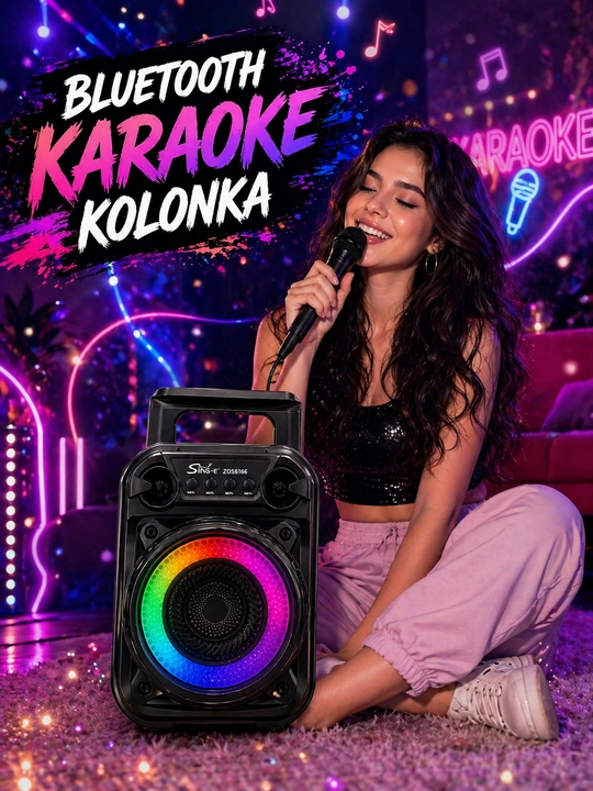 Portativ Bluetooth karaoke kolonka (RGB yoritgichli, hammasi modeliga qarab ozgaradi