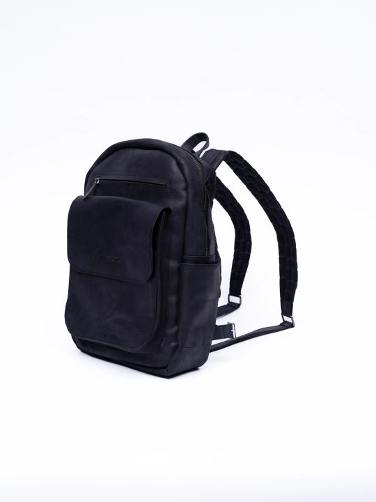Erkaklar uchun charm ryukzak ish, ofis va shahar uchun, tabiiy charm 30×10×40 sm