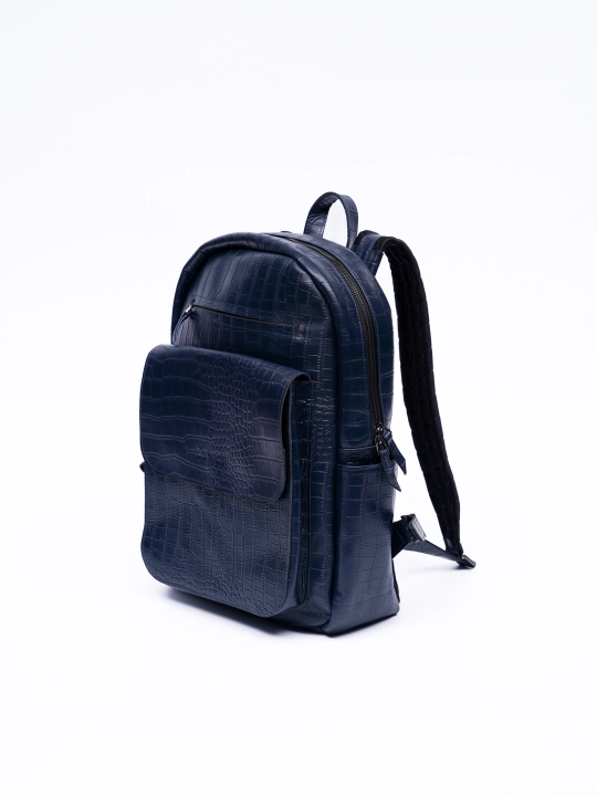Erkaklar uchun charm ryukzak ish, ofis va shahar uchun, tabiiy charm 30×10×40 sm