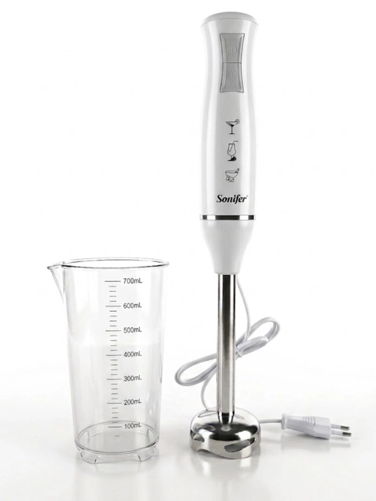 Elektr qo‘l blender Sonifer 200W — smuzi va sharbatlar tayyorlash uchun