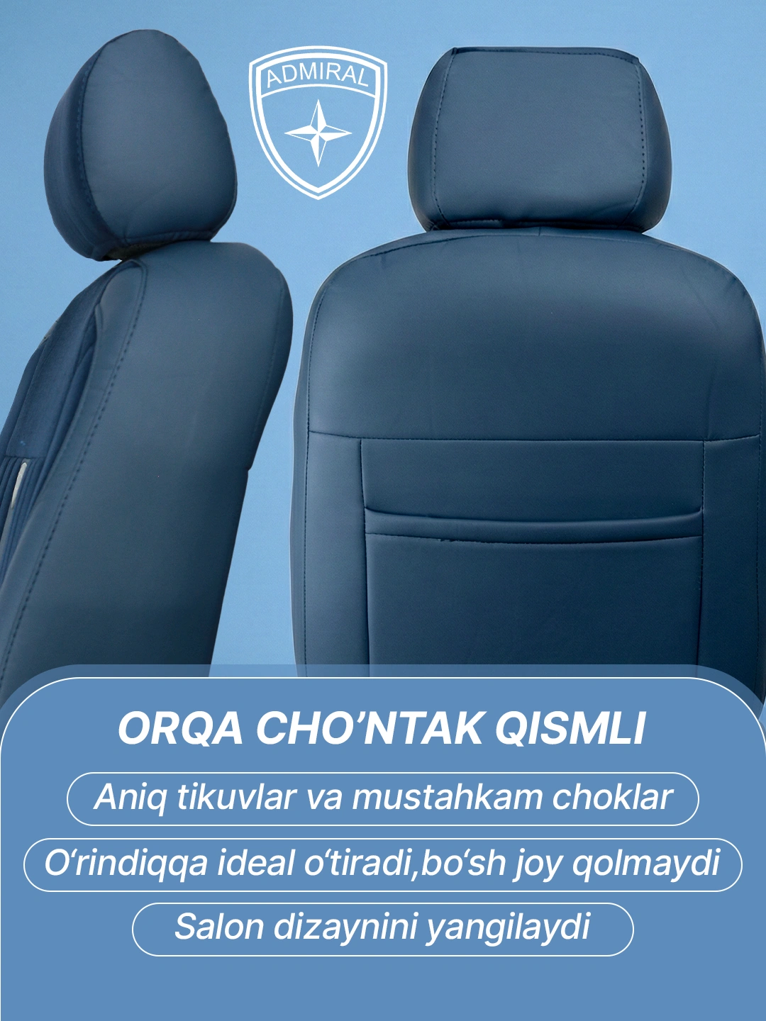 Avtomobil uchun g'ilof ADMIRAL GT ZM - Onix, Tracker 2, Kia Sonet