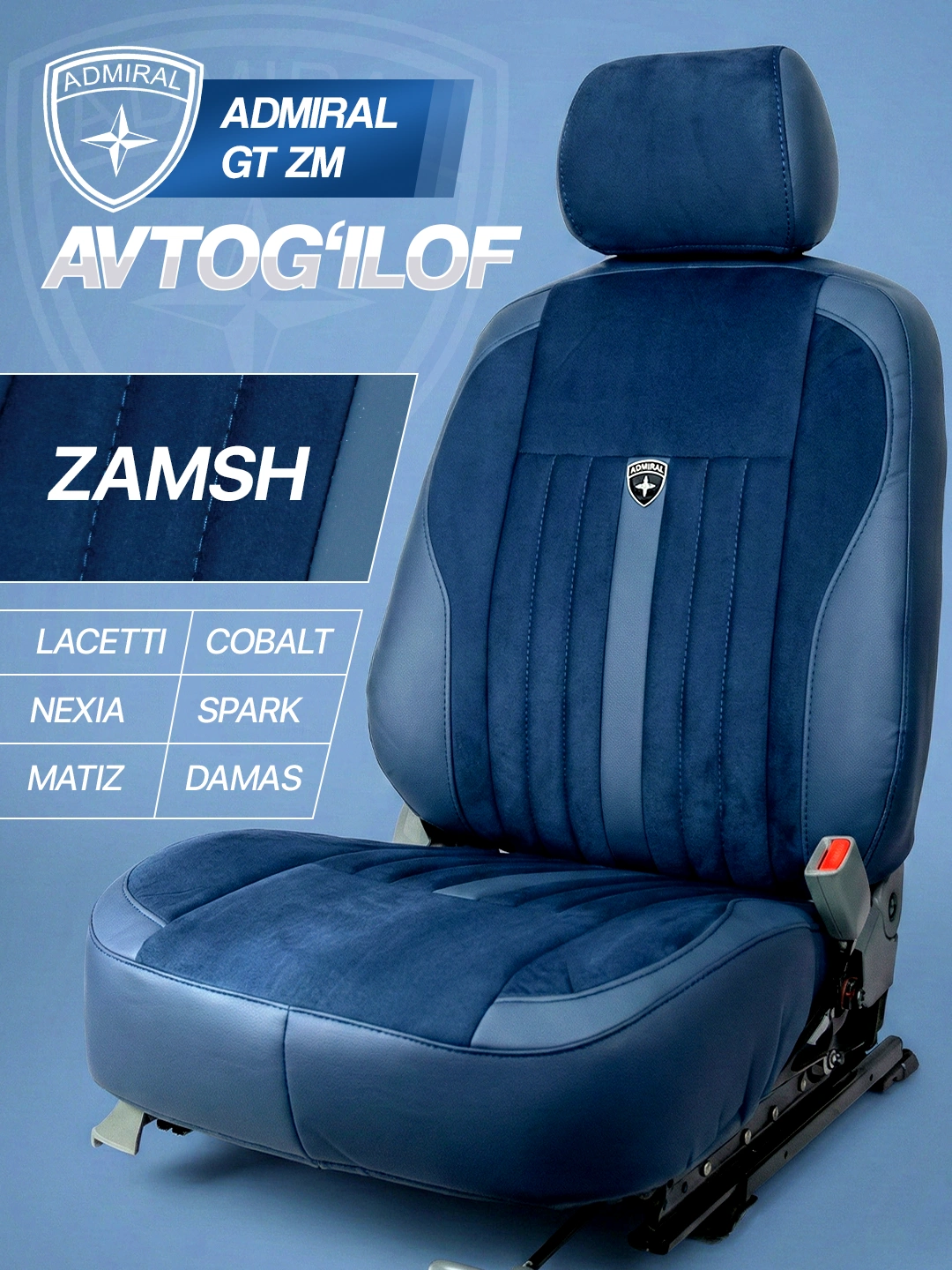 Avtomobil uchun g'ilof ADMIRAL GT ZM - Onix, Tracker 2, Kia Sonet