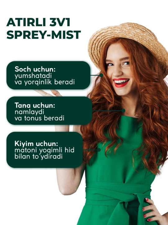 Мист спрей для тела и волос парфюмированный SEMILY, 150 мл