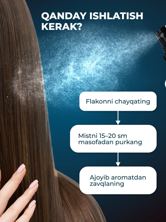 Мист спрей для тела и волос парфюмированный SEMILY, 150 мл