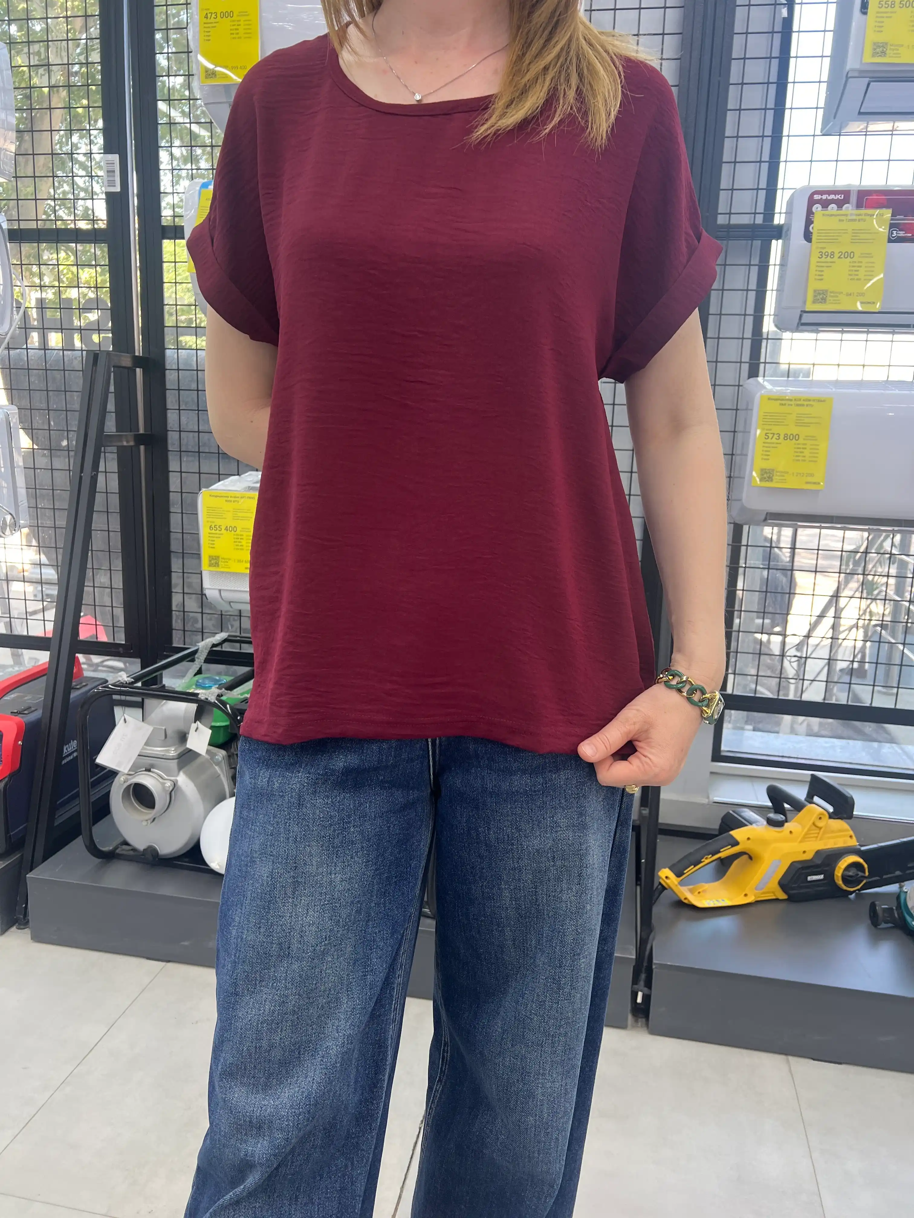 Ayollar yozgi bluzkasi Aishazar, 44-52 (M-XXL) o'lchamli kofta, koftochka ofis kundalikka