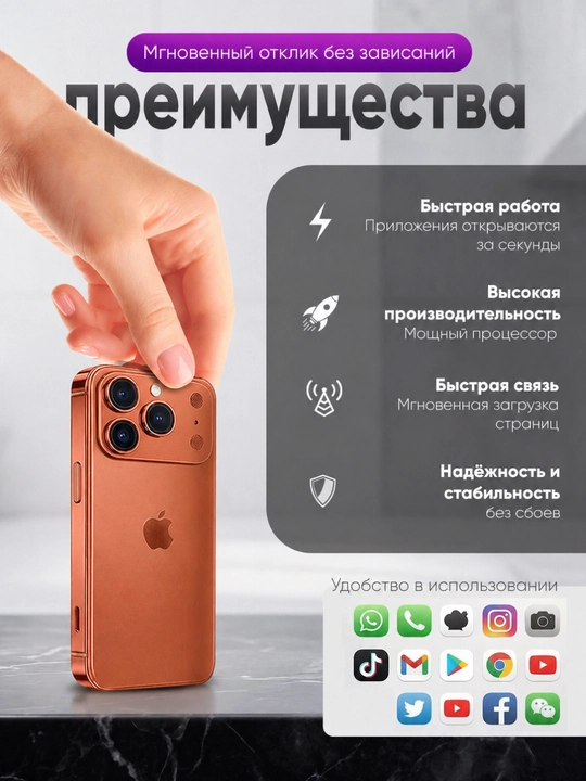 Mini smartfon, sensorli telefon, Android 12, xotirasi 2/16 Gb