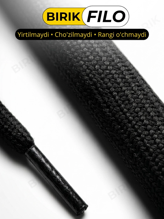 BIRIK FILO - Круглые шнурки 5мм полиэстер 80 см