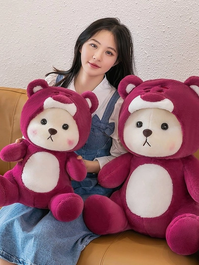 O'yinchoqlar Bolalar uchun yumshoq o'yinchoq, kapyushonli ayiqcha Stich, Pikachu, Lotso - 