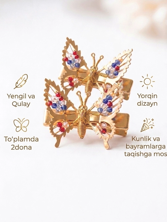 Kapalak qisqich, qanotlari qimirlaydi, to`plamda 2 dona. Bonusga sizga 3ta chiqishi mumkin