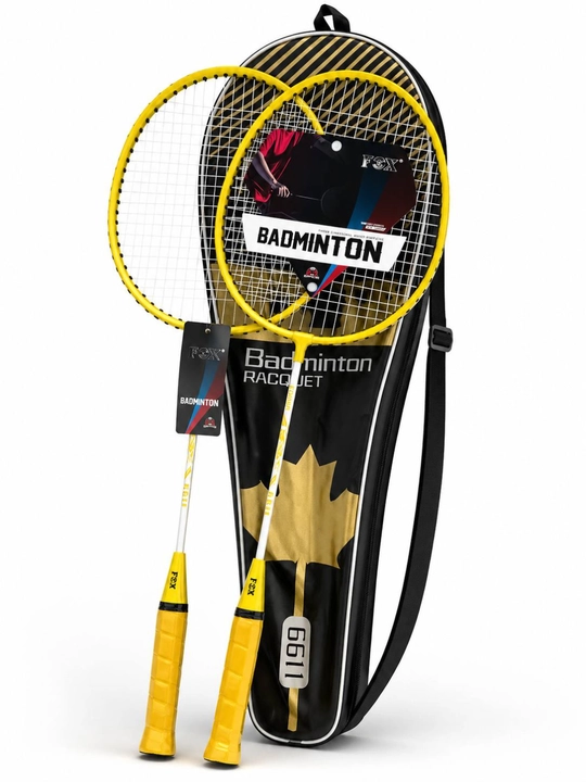 4 xil rangdagi badminton to‘plami, 2 raketka va чехол, yengil va qulay! - 