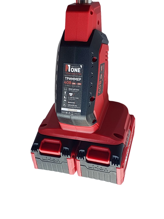 Akkumulyatorli trimmer NUMBER ONE TR250-40/4.0-PRO, cho‘tkasiz, gazonokosilka, 40 V, 4.0Ah