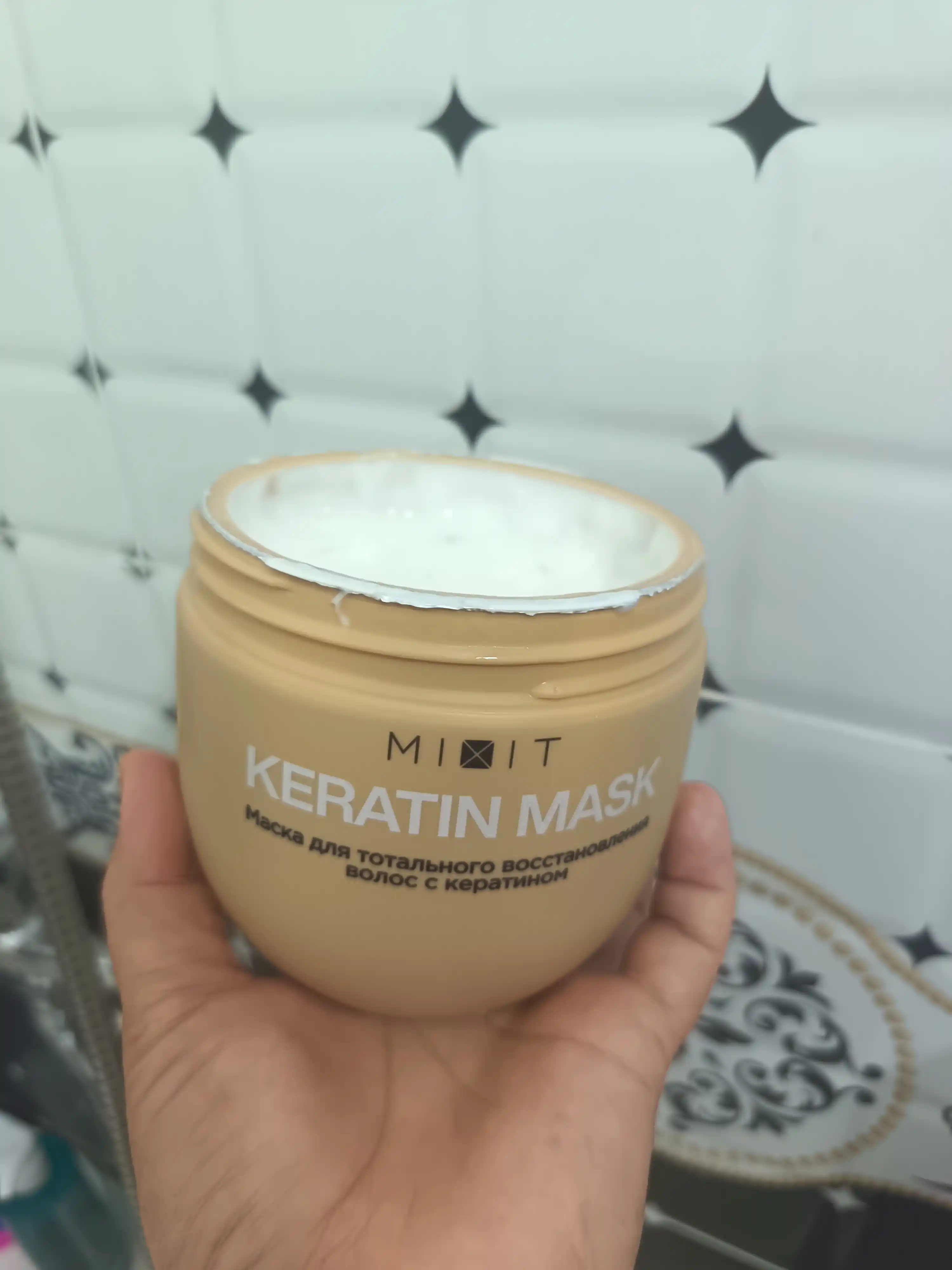 Keratinli tiklovchi soch niqobi, MIXIT "RE:START" Keratin Mask, 500 ml