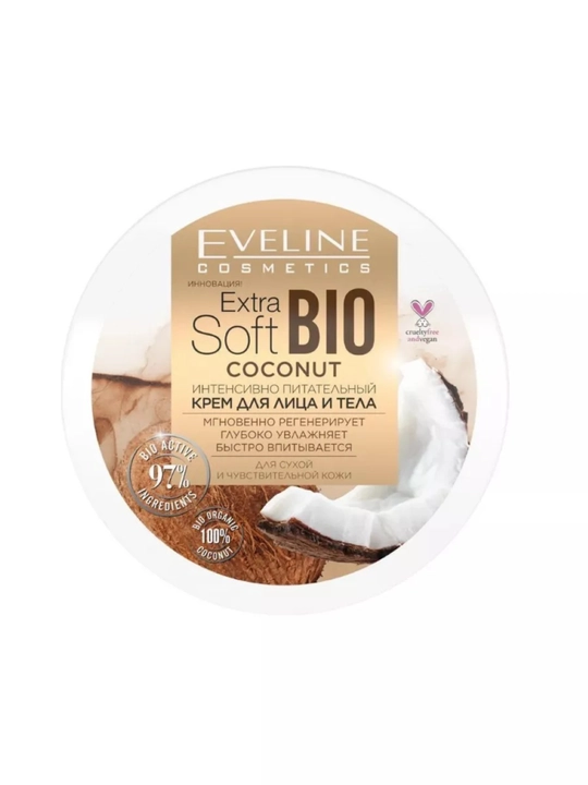 Eveline BIO Coconut & Royal Snail – крем для лица и тела для сухой и чувствительной кожи