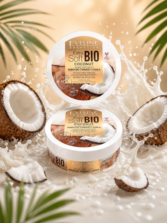 Eveline BIO Coconut & Royal Snail – крем для лица и тела для сухой и чувствительной кожи