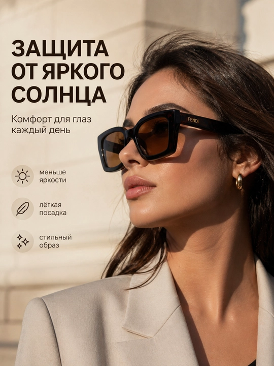 Ayollar uchun quyoshdan himoya ko‘zoynak, zamonaviy kvadrat ko‘zoynak, moda ko‘zoynak