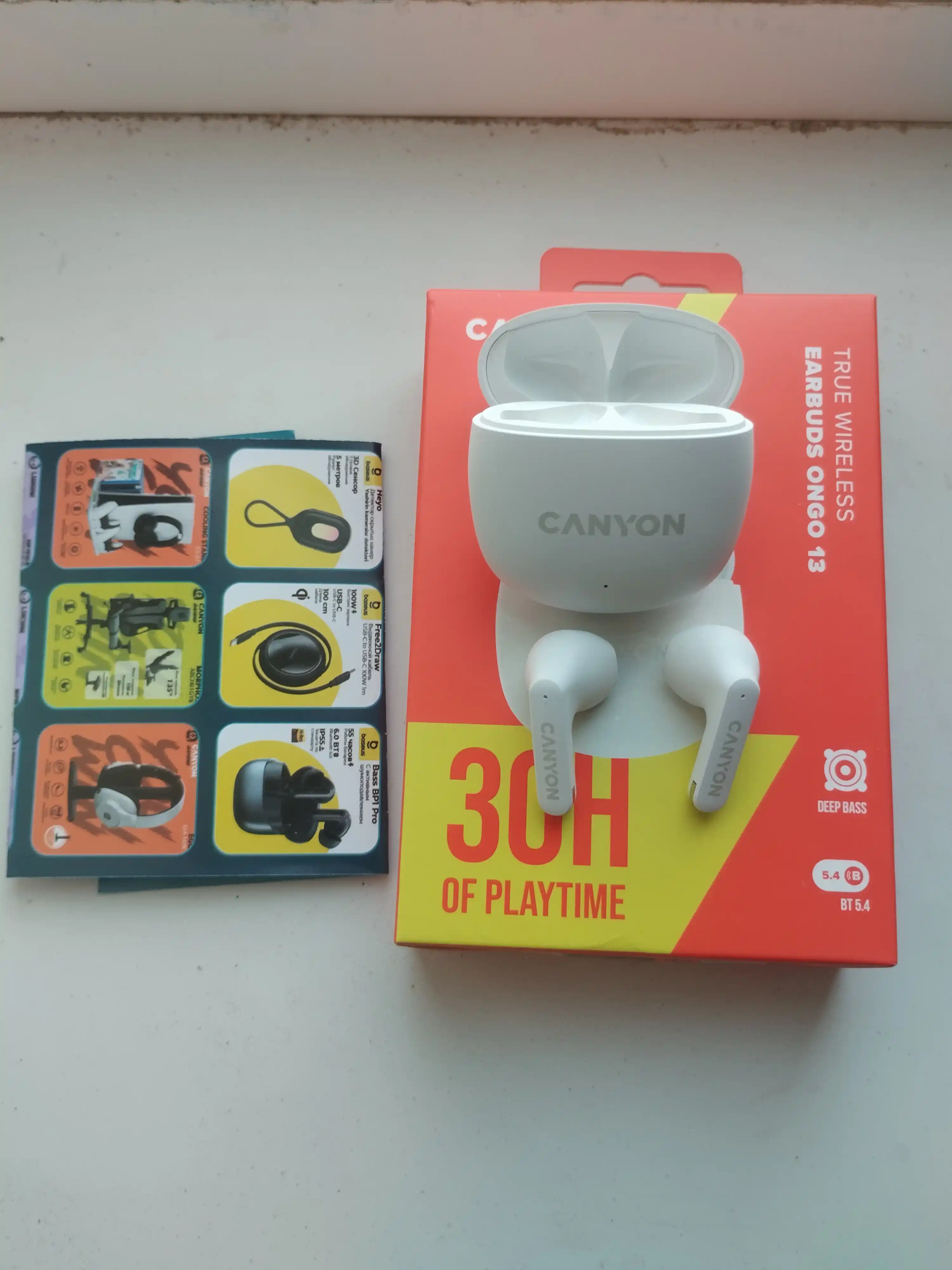 Наушники беспроводные CANYON OnGo 13