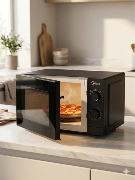 Микроволновая печь Midea MM7P012MZ-B, 20 л, 700 Вт, разморозка, механическое управление