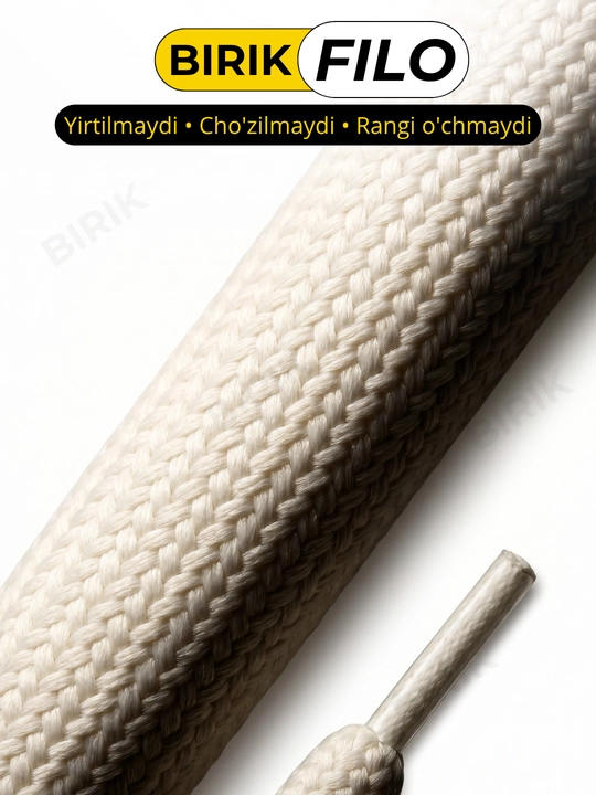 BIRIK FILO - Круглые шнурки 5мм полиэстер 100 см