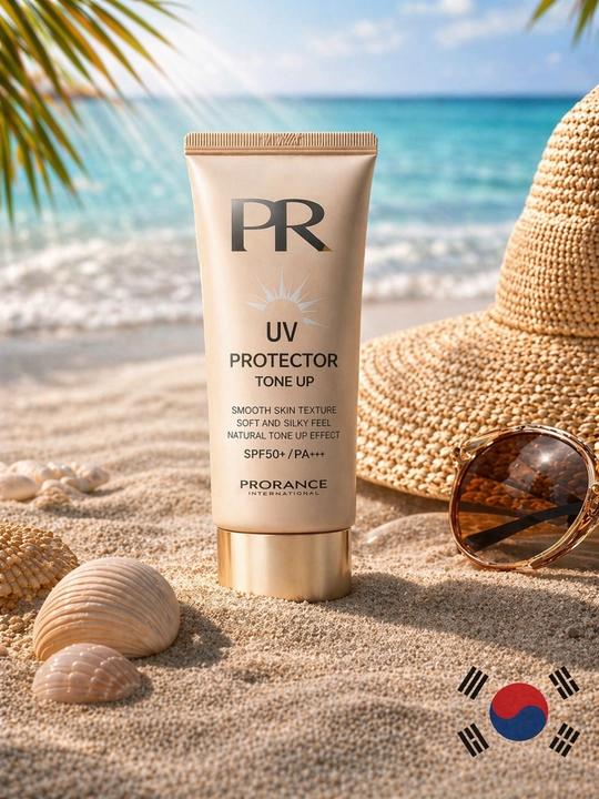 Солнцезащитный крем SPF50 tone up для лица UV защита - 