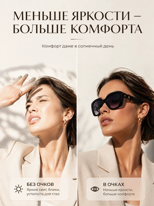 Ayollar uchun quyoshdan himoya ko‘zoynak, zamonaviy kvadrat ko‘zoynak, moda ko‘zoynak