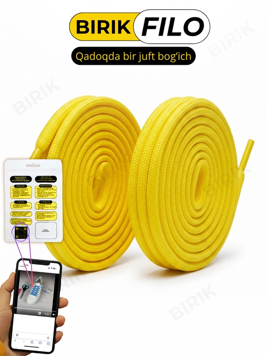 BIRIK FILO - 5 mm li 120 sm li poliester yumaloq bog‘ichlari