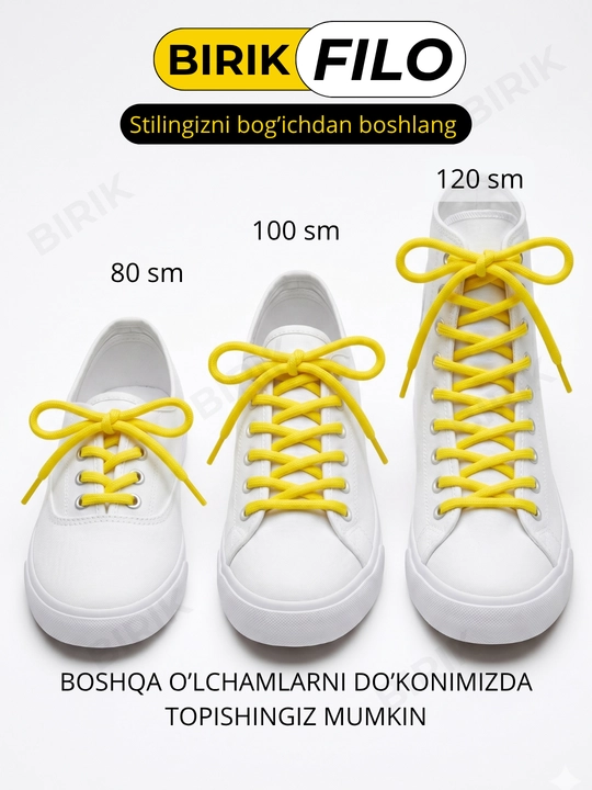 BIRIK FILO - 5 mm li 120 sm li poliester yumaloq bog‘ichlari