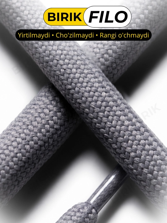 BIRIK FILO - 5 mm li 120 sm li poliester yumaloq bog‘ichlari