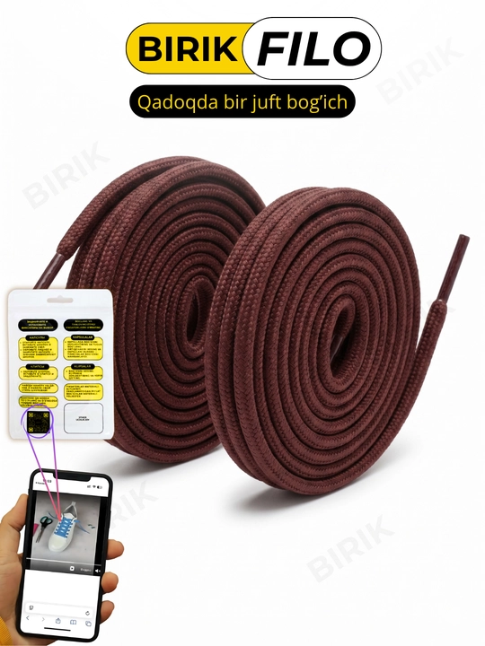 BIRIK FILO - 5 mm li 120 sm li poliester yumaloq bog‘ichlari