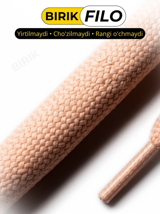 BIRIK FILO - 5 mm li 120 sm li poliester yumaloq bog‘ichlari