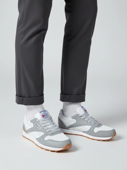 Krossovkalar setkali erkaklar uchun Reebok Classic, yozgi yengil va qulay
