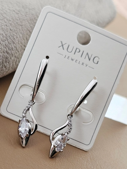 Серьги для девочек и женщин, Xuping — 1001PRT-SILVERXUPING-ФИОЛЕТ