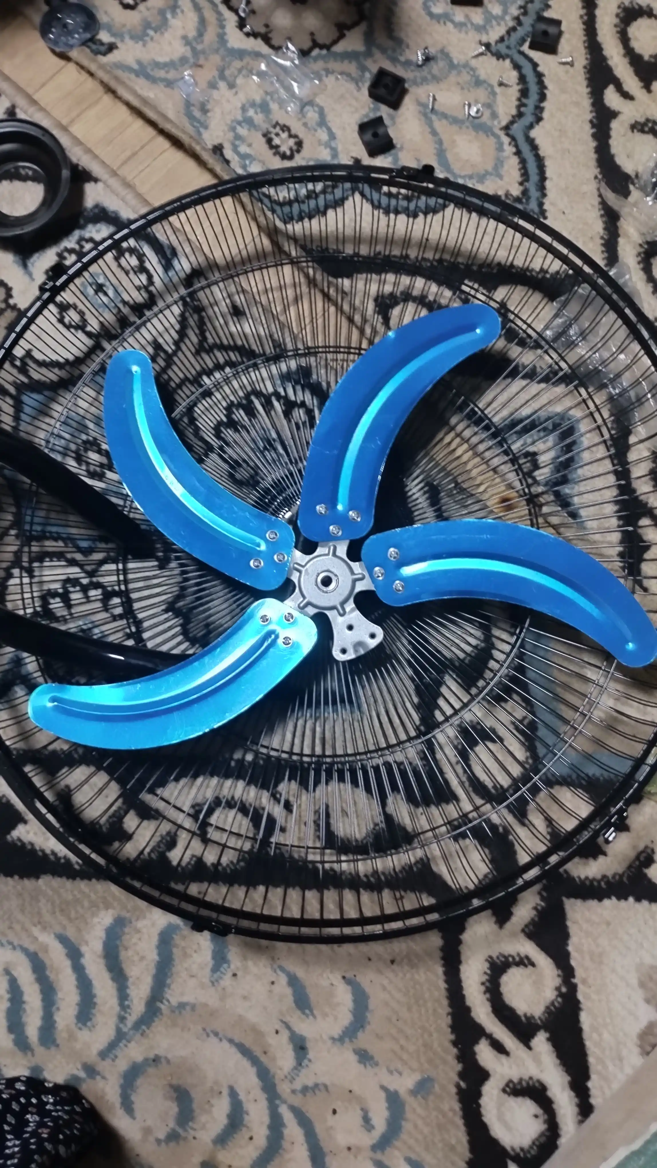 3 tasi 1 ventilyator, 100W, pol, devor, stol uchun, 3 tezlik kuchli ventilyator