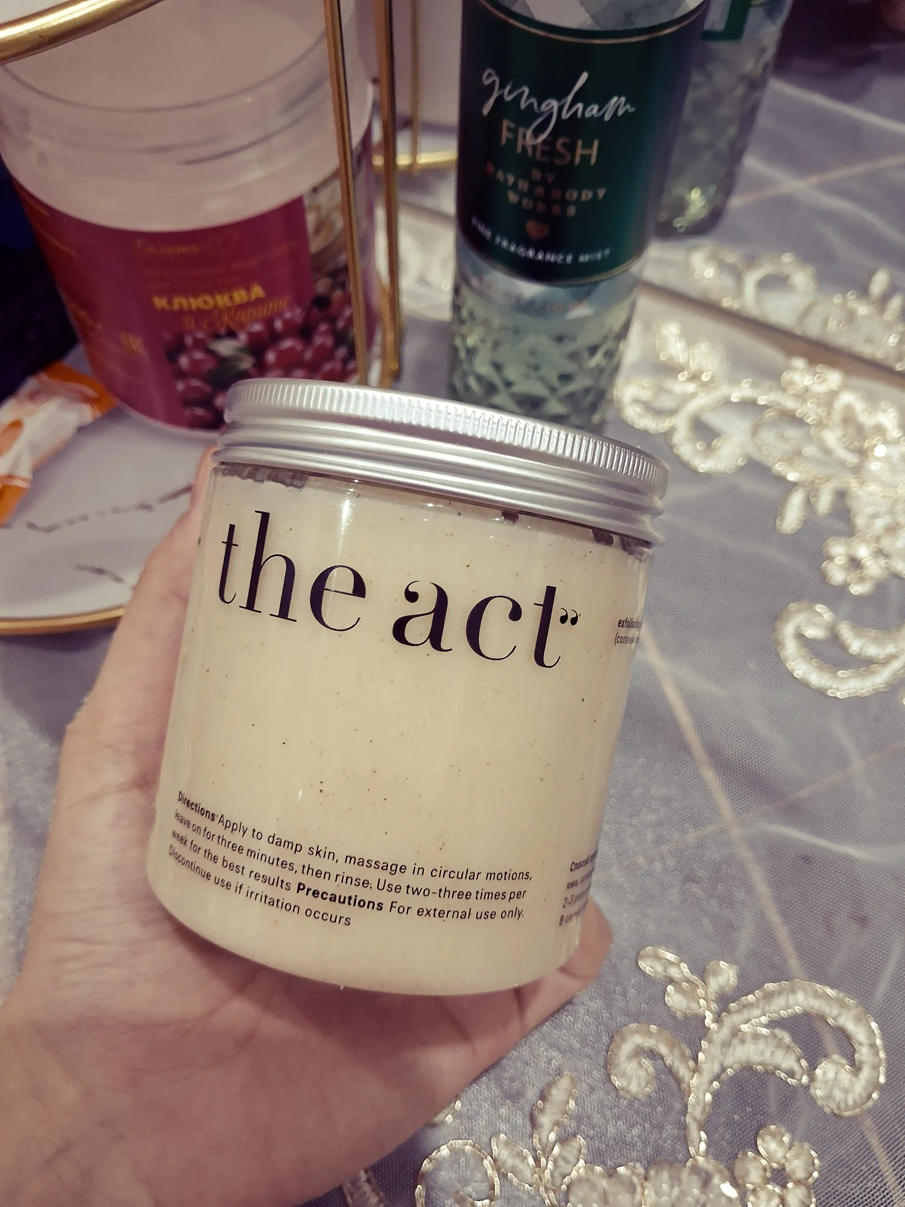 Скраб для тела The Act, для похудения, антицеллюлитный, кокосовый, подарочный набор 2/3 шт