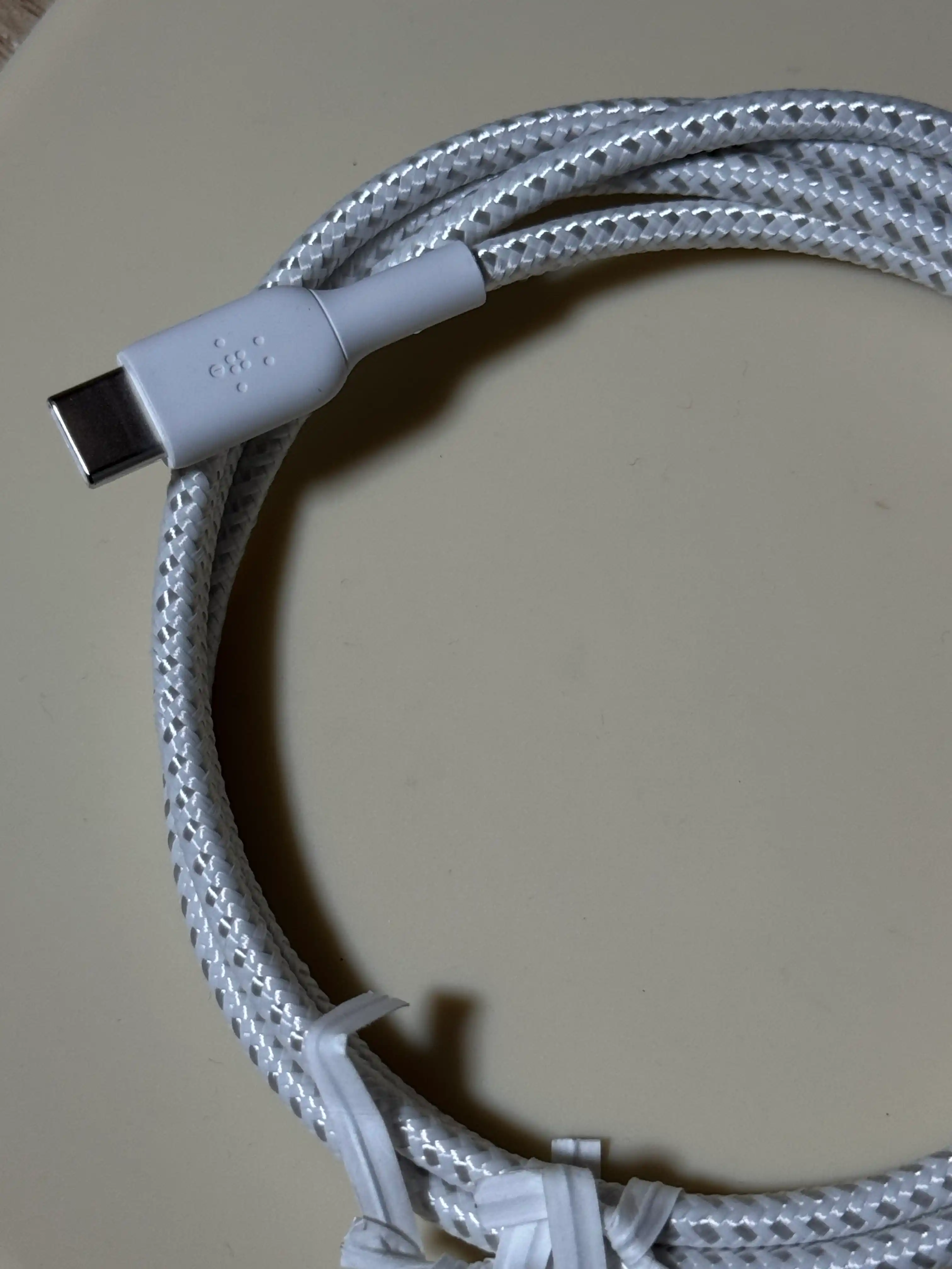 Kabel Belkin Type C to Type C, o‘ralgan, 60W, 1 m, 2 m, tezkor zaryadlash
