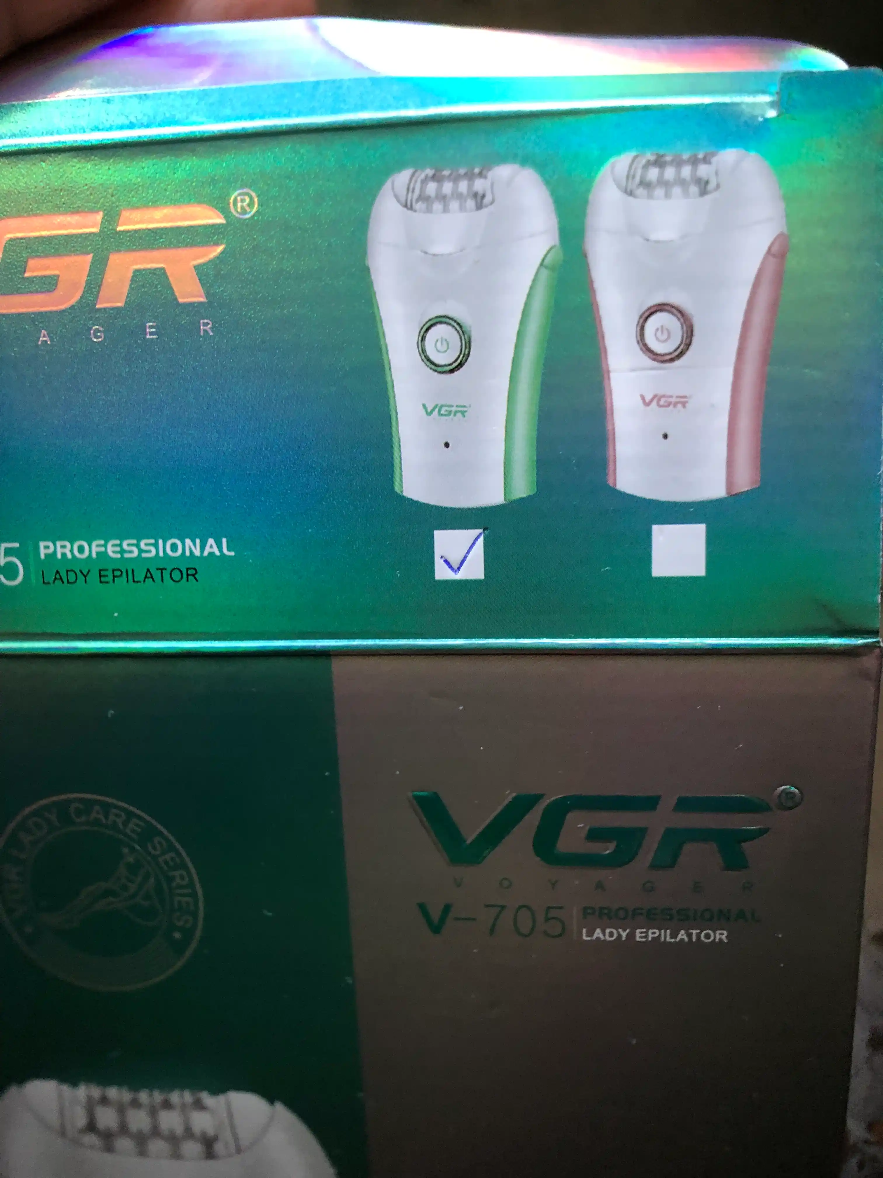 Эпилятор VGR V-705 для женщин, 32 пинцета, 2 скорости, подсветка, USB зарядка, 120 мин