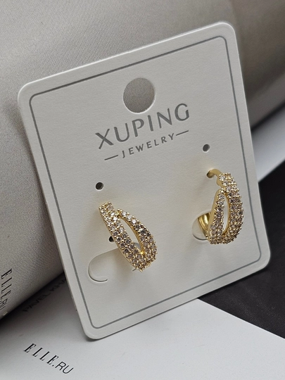 Серьги для девочек и женщин, Xuping — 1001PRT-XUPINGJ-ЗЕЛЕН