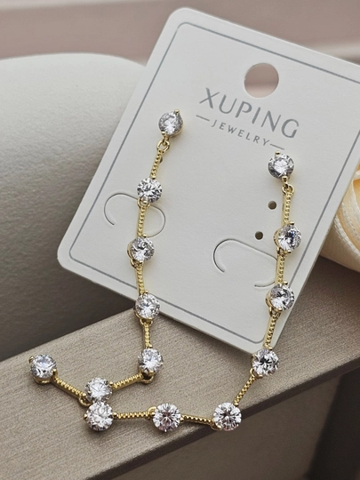 Серьги для девочек и женщин, Xuping — 1001PRT-XUPINGJ-ЗЕЛХАКИ