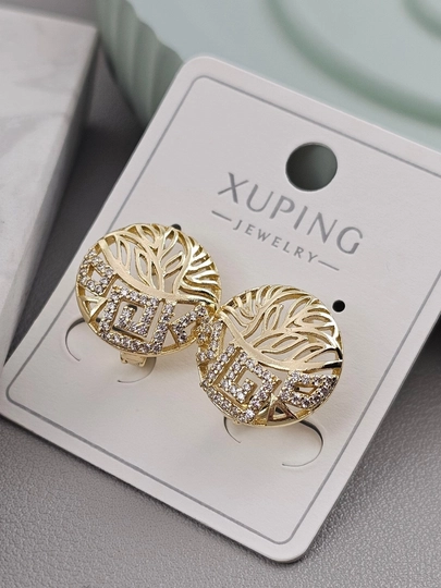 Серьги для девочек и женщин, Xuping — 1001PRT-XUPINGJ-ЗОЛХАКИ