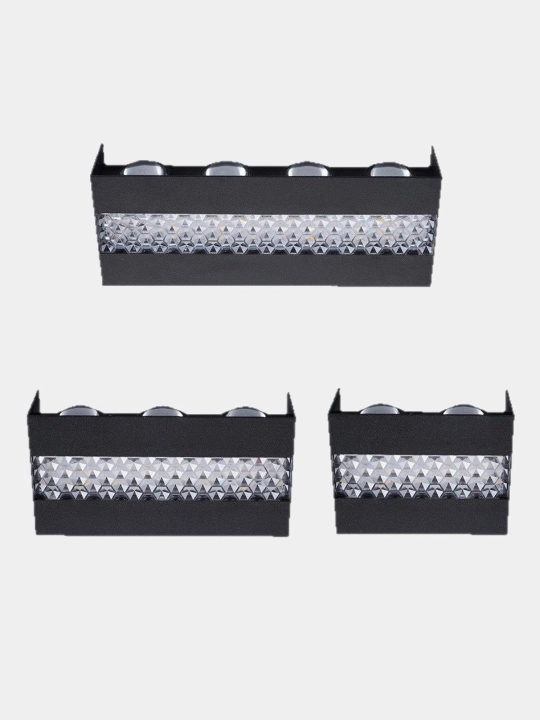 LED devor chirog‘i, tashqi IP65 suv o‘tkazmaydigan, 6W/8W/10W, rangli yoritish, ABS korpus