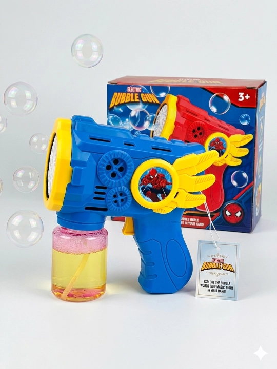 Bubble Gun – детский генератор мыльных пузырей, на батарейках - 