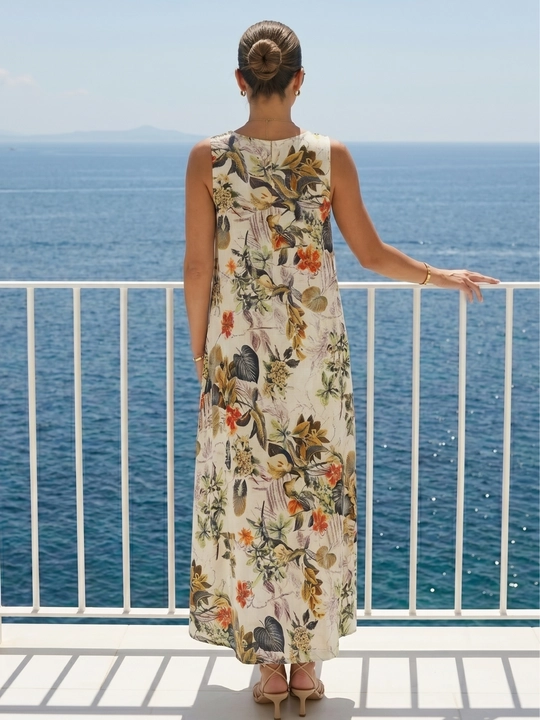 Yozgi  sarafan ayollar uchun, zig‘ir — ELLY FASHION