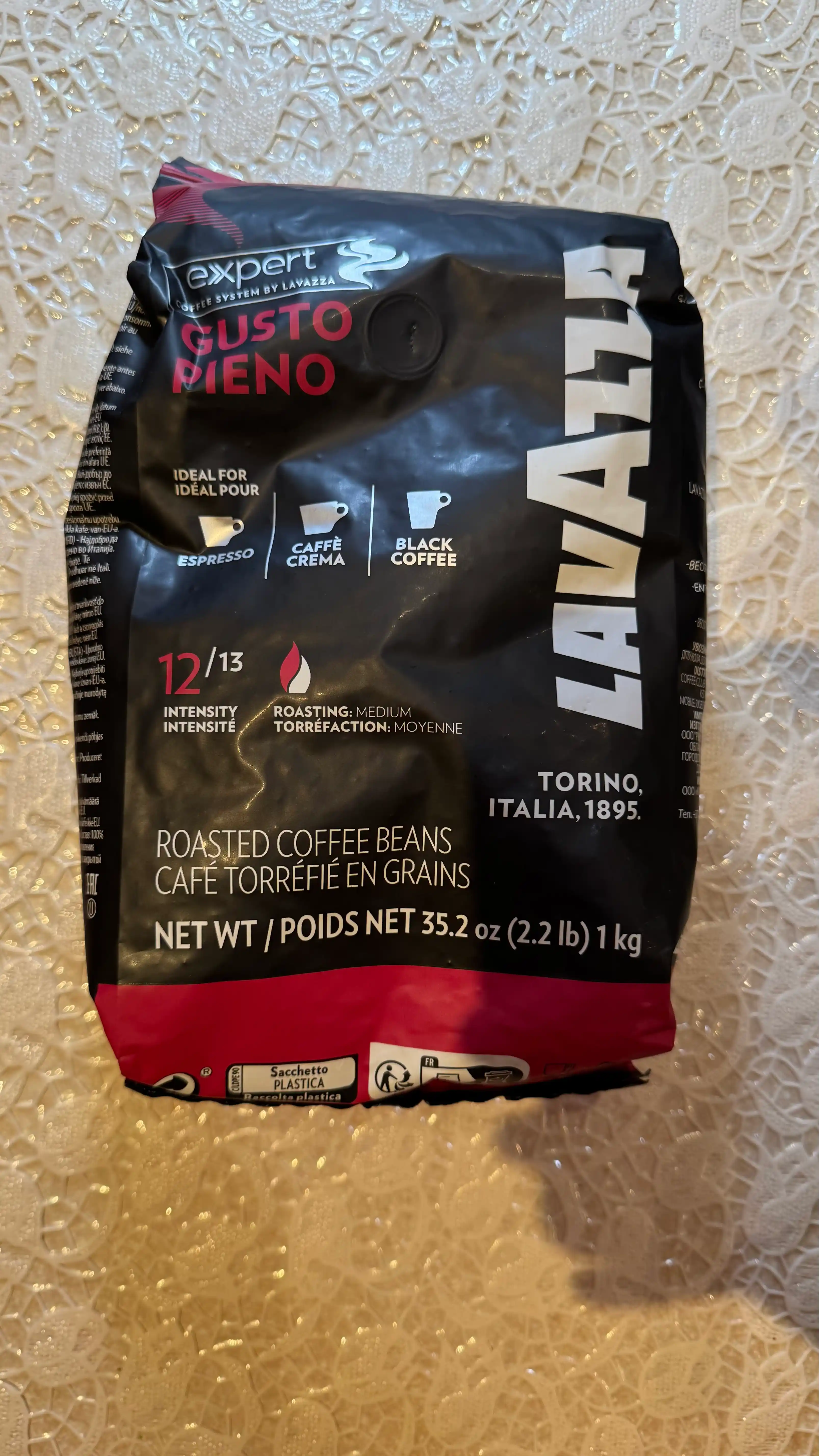 Qahva donlari Lavazza Gusto Pieno, 1 kg