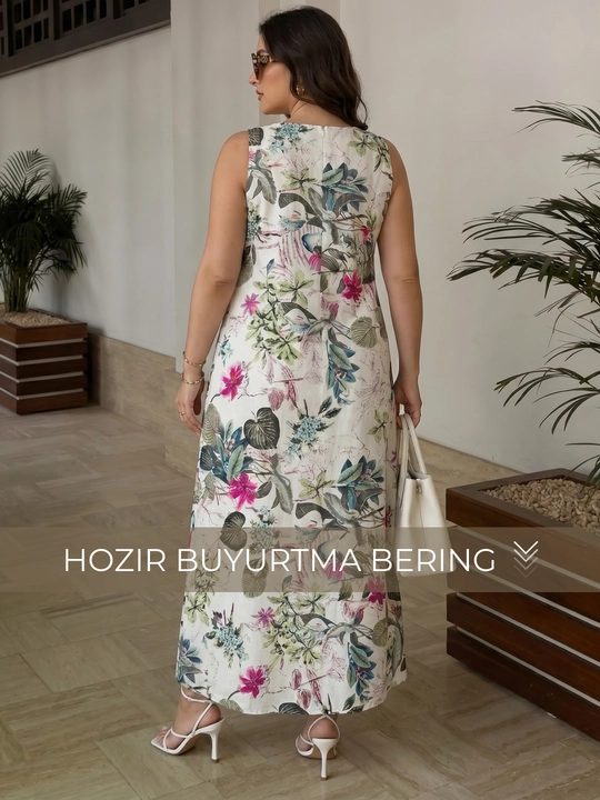 Yozgi  sarafan ayollar uchun, zig‘ir — ELLY FASHION