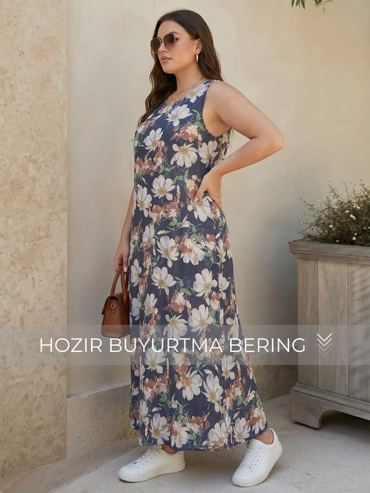 Yozgi  sarafan ayollar uchun, zig‘ir — ELLY FASHION