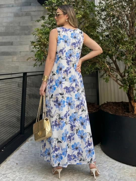 Yozgi  sarafan ayollar uchun, zig‘ir — ELLY FASHION