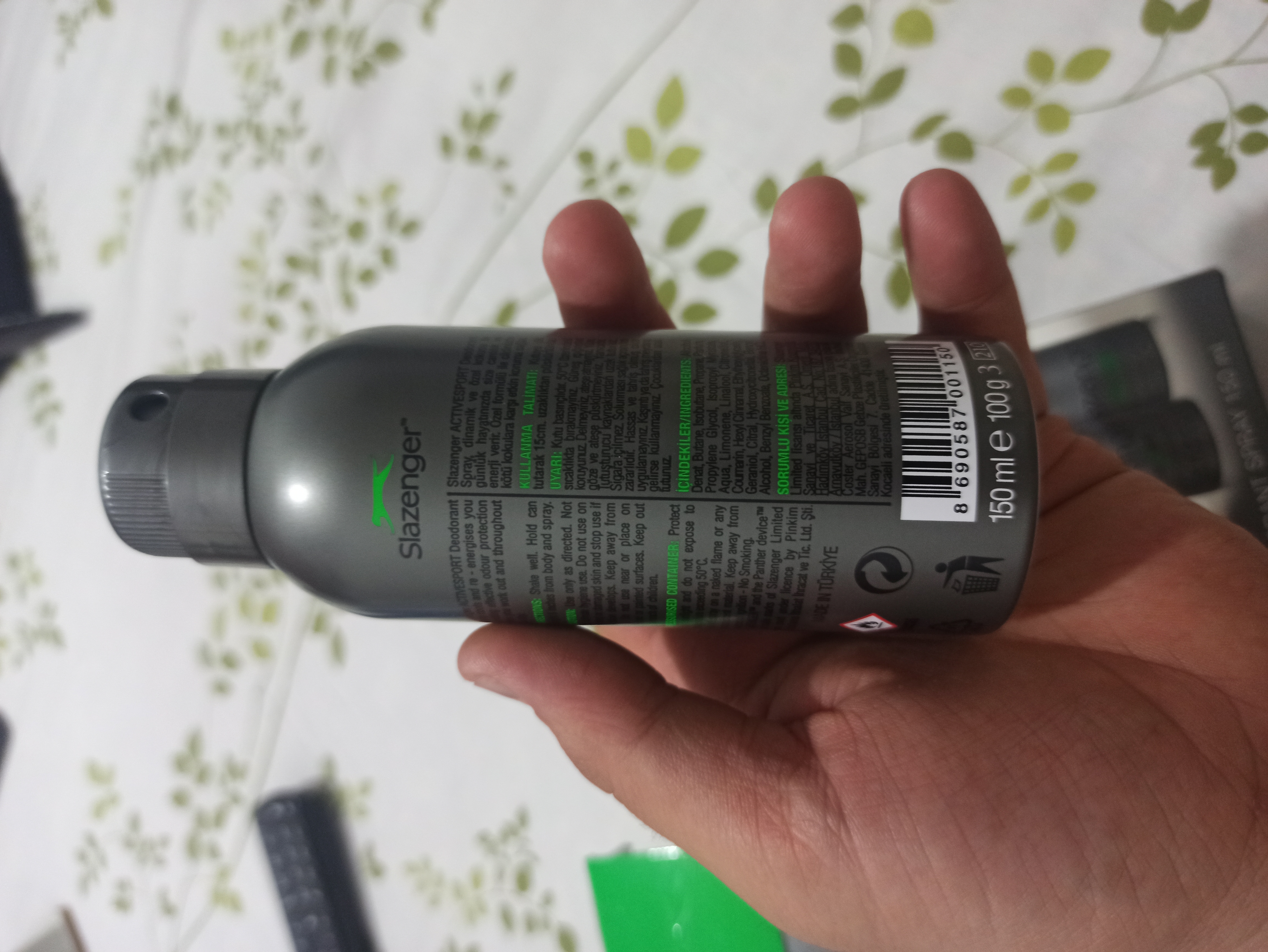 Slazenger GiftSet to'plami parfyumlangan suv+dezodorant
