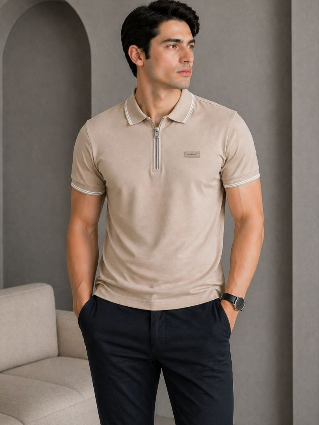 Massimo Dutti erkaklar polosi, finkasi - 